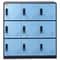 Metal Employee Locker Cabinet with Keys & Card Slots, Heavy-Duty Secure Storage