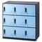 Metal Employee Locker Cabinet with Keys & Card Slots, Heavy-Duty Secure Storage