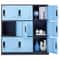 Metal Employee Locker Cabinet with Keys & Card Slots, Heavy-Duty Secure Storage