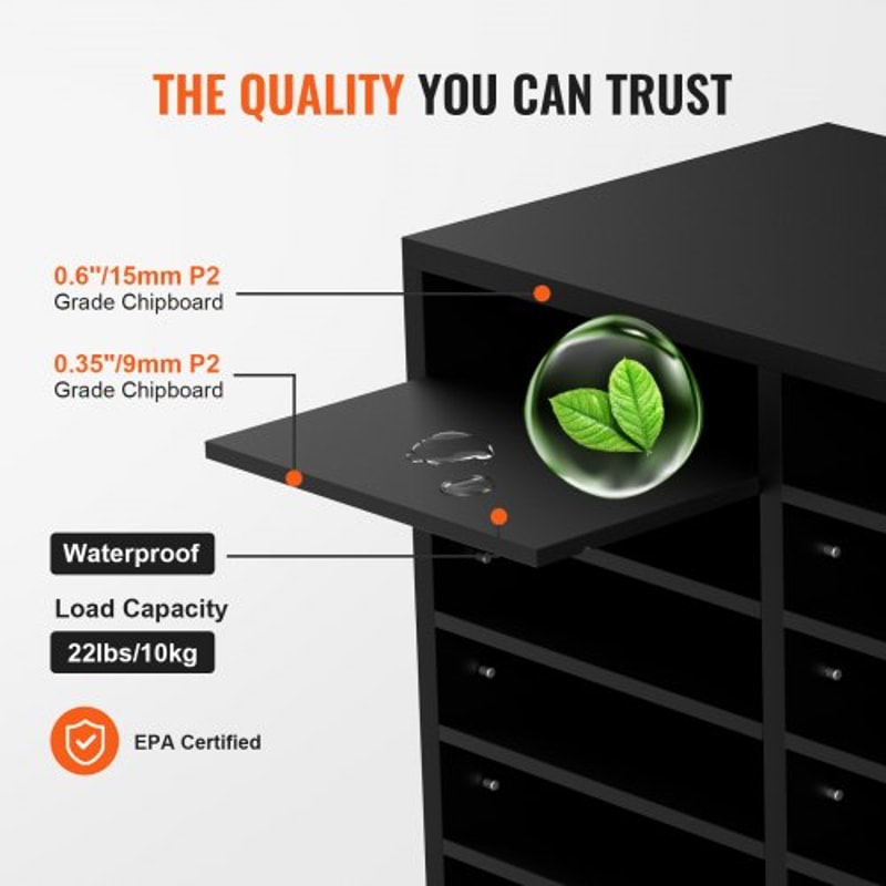 Wood Literature Organizer With Adjustable Shelves Durable File Sorter Organizer For Office Classro 1