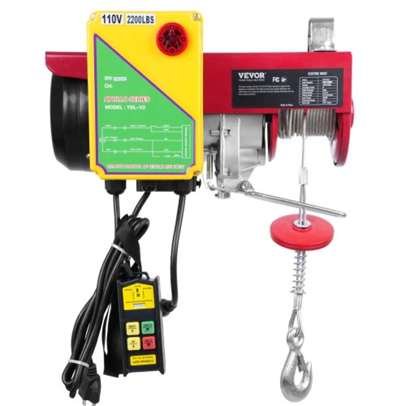 Electric Hoist With Wireless Remote Garage Ceiling Lifting Winch 8