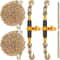 Heavy Duty Ratchet Chain Binder Set With G80 Chains High Lbs Load Binder For Flatbed Truck 0