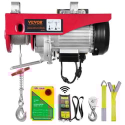 electric hoist with wireless remote steel cable winch for garage & workshop