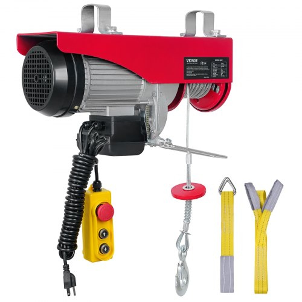Electric Wire Rope Hoist With Remote Control Overhead Garage Lift System 7