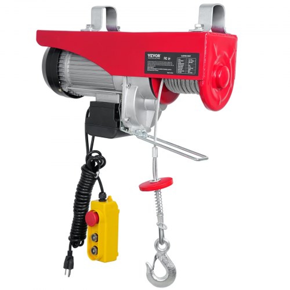 Electric Wire Rope Hoist With Remote Heavy Duty Lift For Garage Warehouse 9