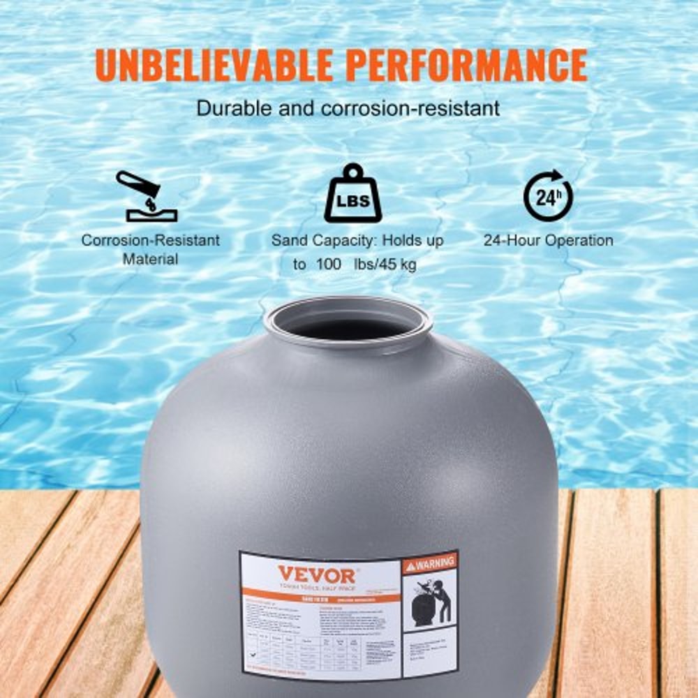 Pool Sand Filter System GPM High Flow Above Ground Inground Filtration With Way Valve 1