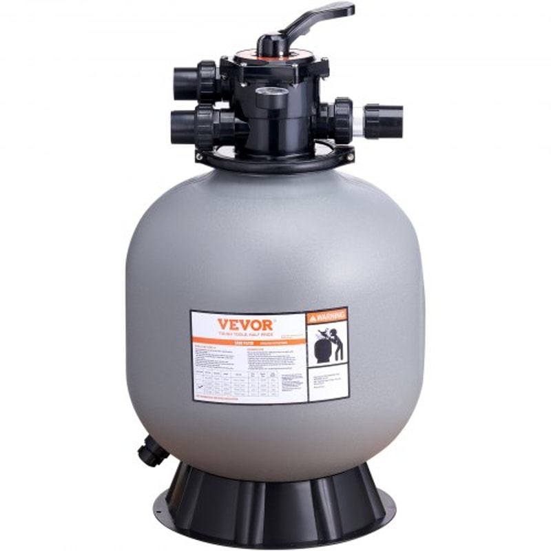 Pool Sand Filter System GPM High Flow Above Ground Inground Filtration With Way Valve 7