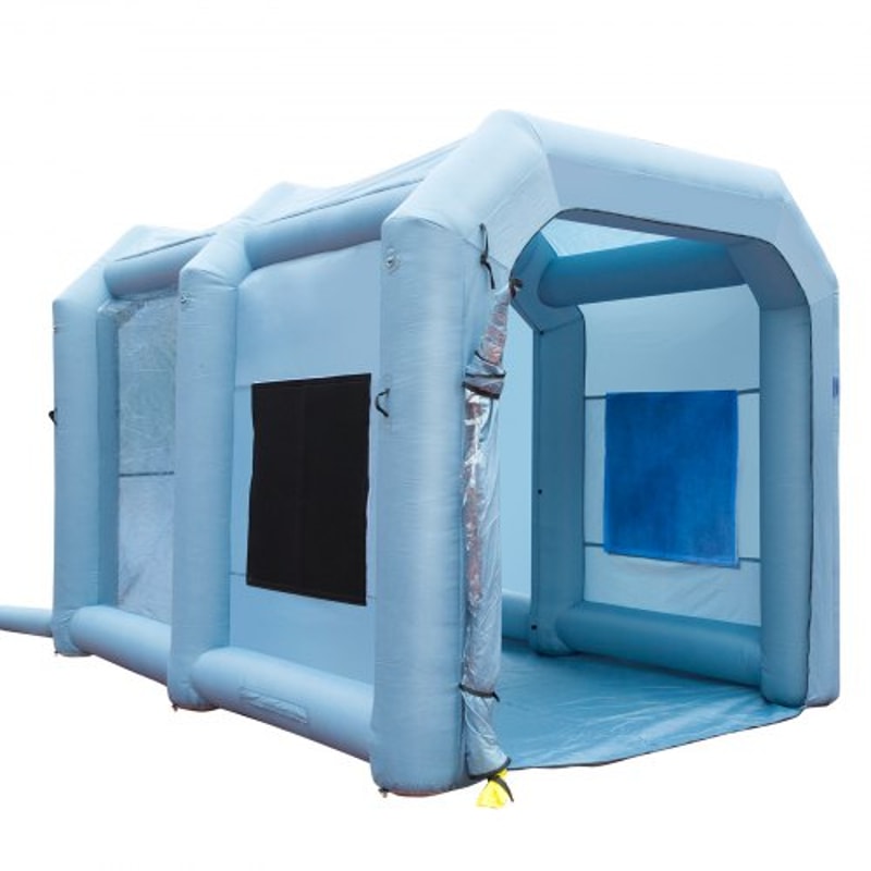 Inflatable Paint Booth With High Power Blower Portable Spray Booth Tent For Auto Detailing 8