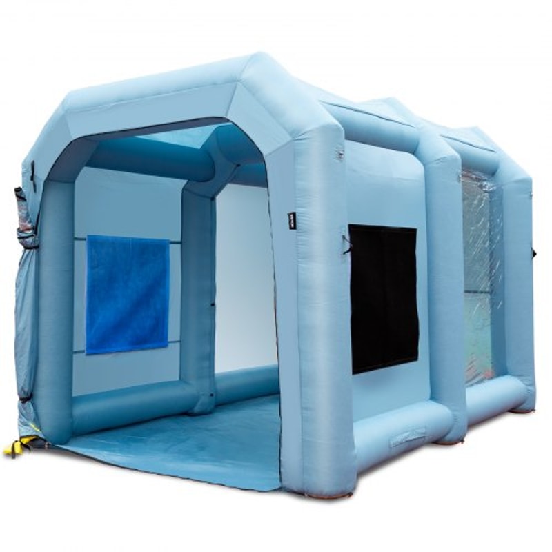Inflatable Paint Booth With High Power Blower Portable Spray Booth Tent For Auto Detailing 7