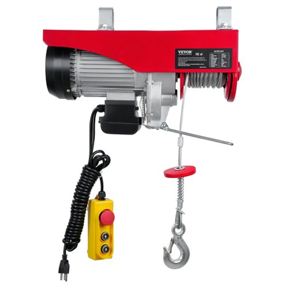 Electric Hoist High Lbs Capacity With Wired Remote Steel Cable Winch For Garage Warehouse 8
