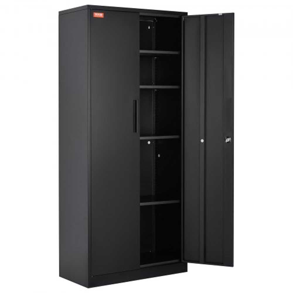 Heavy-Duty Metal Storage Cabinet with Locking Doors & Adjustable Shelves High lb Capacity