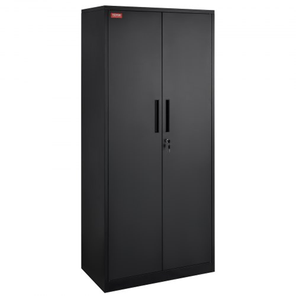 Heavy-Duty Metal Storage Cabinet with Locking Doors & Adjustable Shelves High lb Capacity