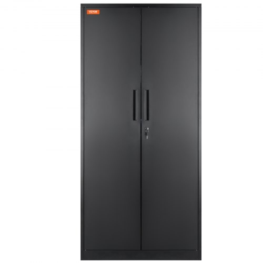Heavy-Duty Metal Storage Cabinet with Locking Doors & Adjustable Shelves High lb Capacity