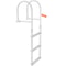 Heavy-Duty Aluminum Dock Ladder Removable Boat Boarding Ladder High lb Capacity
