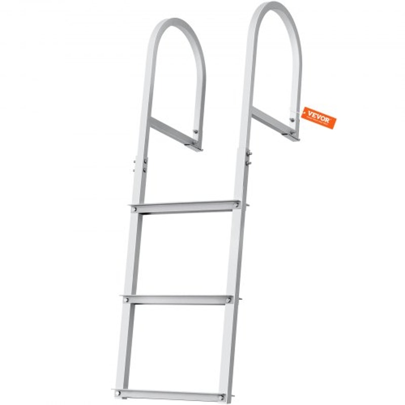 Heavy-Duty Aluminum Dock Ladder Removable Boat Boarding Ladder High lb Capacity