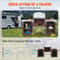 Portable Camping Kitchen Table With Storage Windscreen Aluminum Folding Cook Station 4