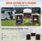 Portable Camping Kitchen Table With Storage Windscreen Aluminum Folding Cook Station 4