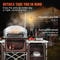 Portable Camping Kitchen Table With Storage Windscreen Aluminum Folding Cook Station 2