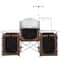 Portable Camping Kitchen Table With Storage Windscreen Aluminum Folding Cook Station 7