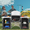 Folding Camping Kitchen Table With Storage Windscreen Portable Outdoor Cooking Station 4