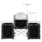 Folding Camping Kitchen Table With Storage Windscreen Portable Outdoor Cooking Station 7