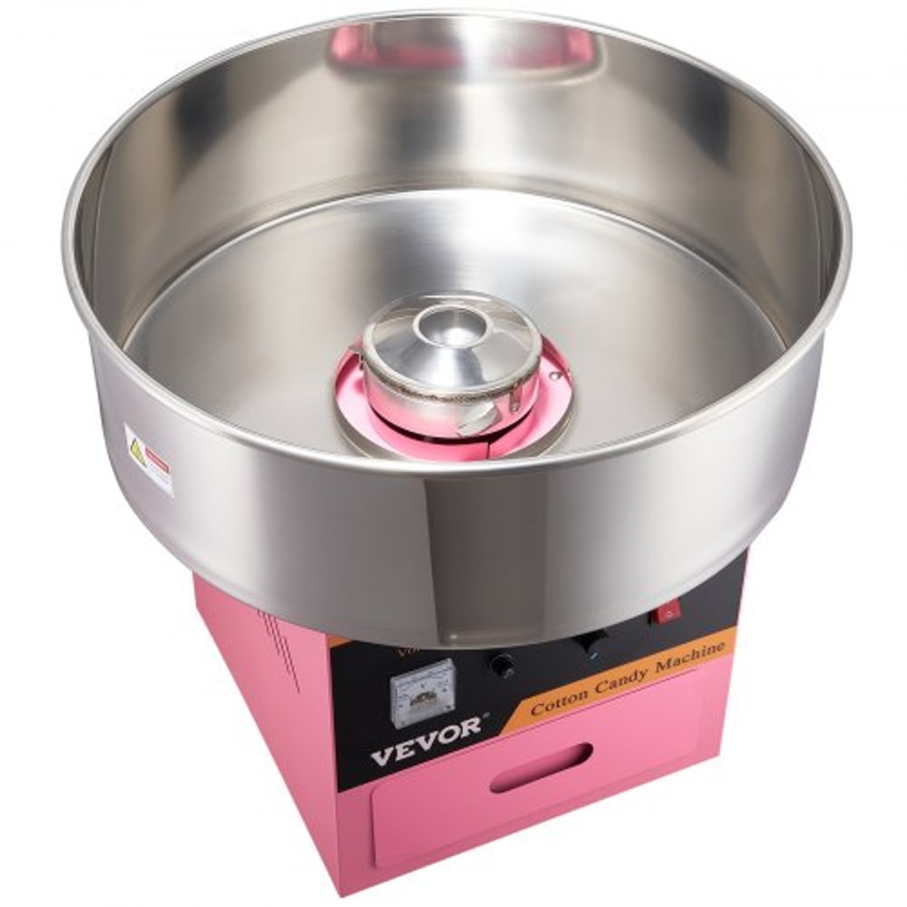 Commercial Electric Cotton Candy Machine With Temp Control Stainless Steel Bowl 9