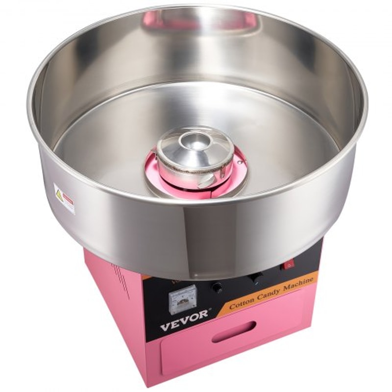 Commercial Electric Cotton Candy Machine With Temp Control Stainless Steel Bowl 9