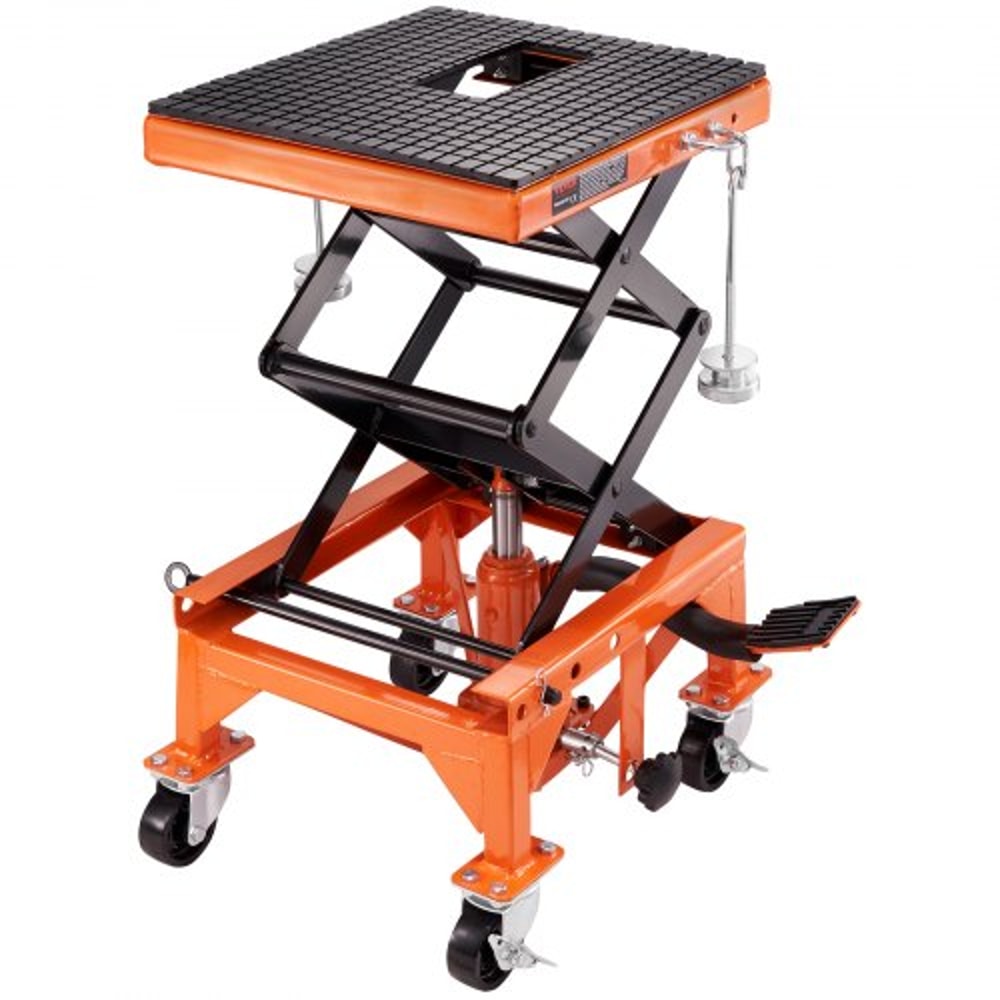 Heavy Duty Motorcycle Lift Table Hydraulic Scissor Jack 0