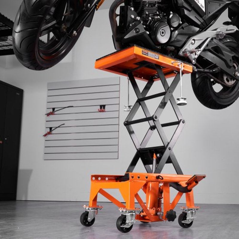 Heavy Duty Motorcycle Lift Table Hydraulic Scissor Jack 6