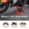 Heavy Duty Motorcycle Scissor Lift Jack With Wide Deck Safety Pin 1