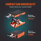 Heavy Duty Motorcycle Scissor Lift Jack With Wide Deck Safety Pin 5
