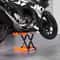 Heavy Duty Motorcycle Scissor Lift Jack With Wide Deck Safety Pin 6