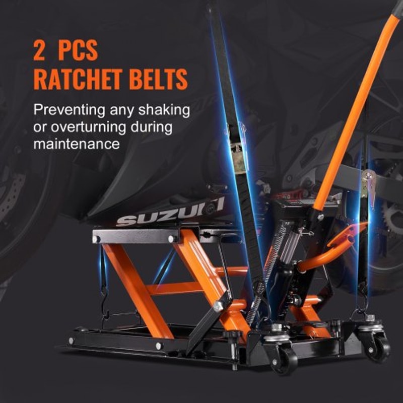Heavy Duty Hydraulic Motorcycle Lift Jack Scissor Stand 4