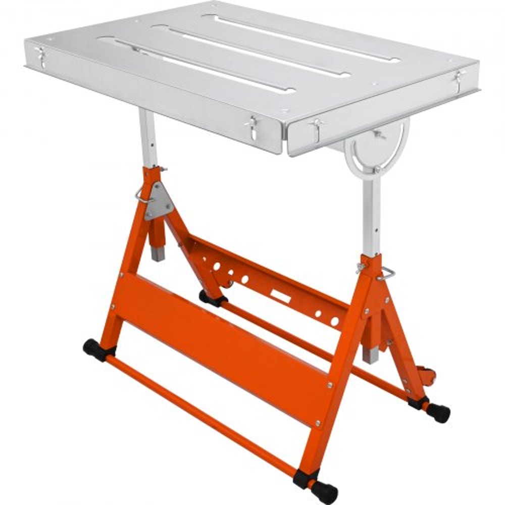 Adjustable Welding Table With Wheels 400lb Capacity Steel Welding Workbench 0