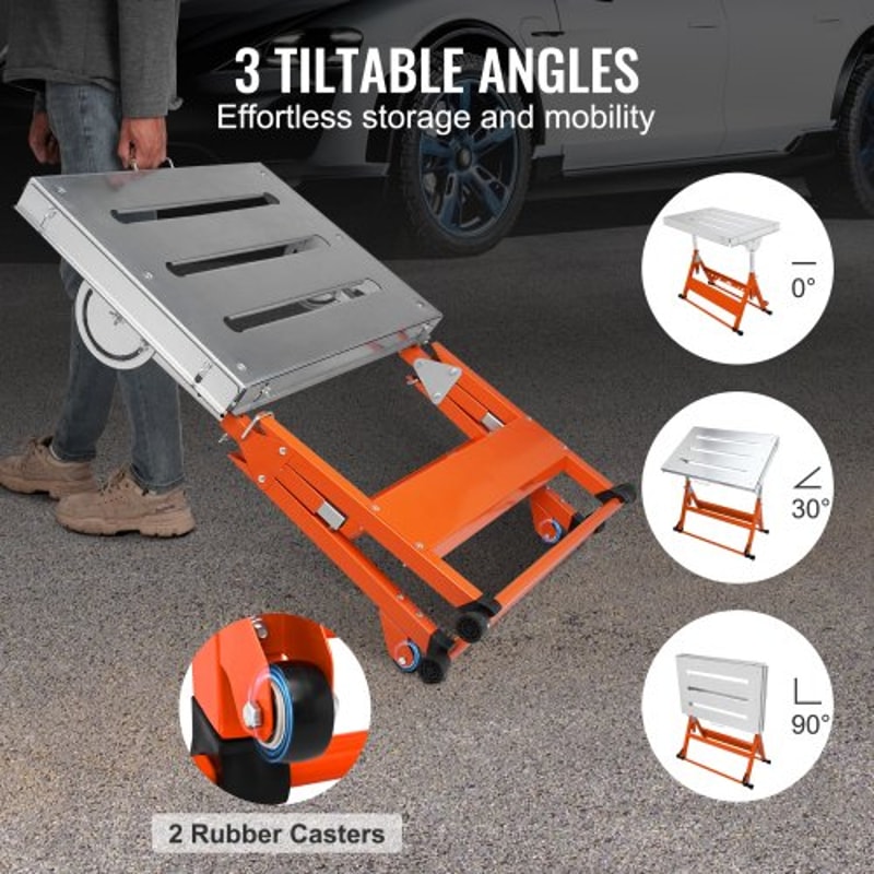 Adjustable Welding Table With Wheels 400lb Capacity Steel Welding Workbench 2