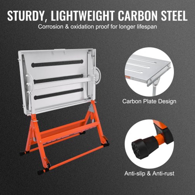 Adjustable Welding Table With Wheels 400lb Capacity Steel Welding Workbench 5