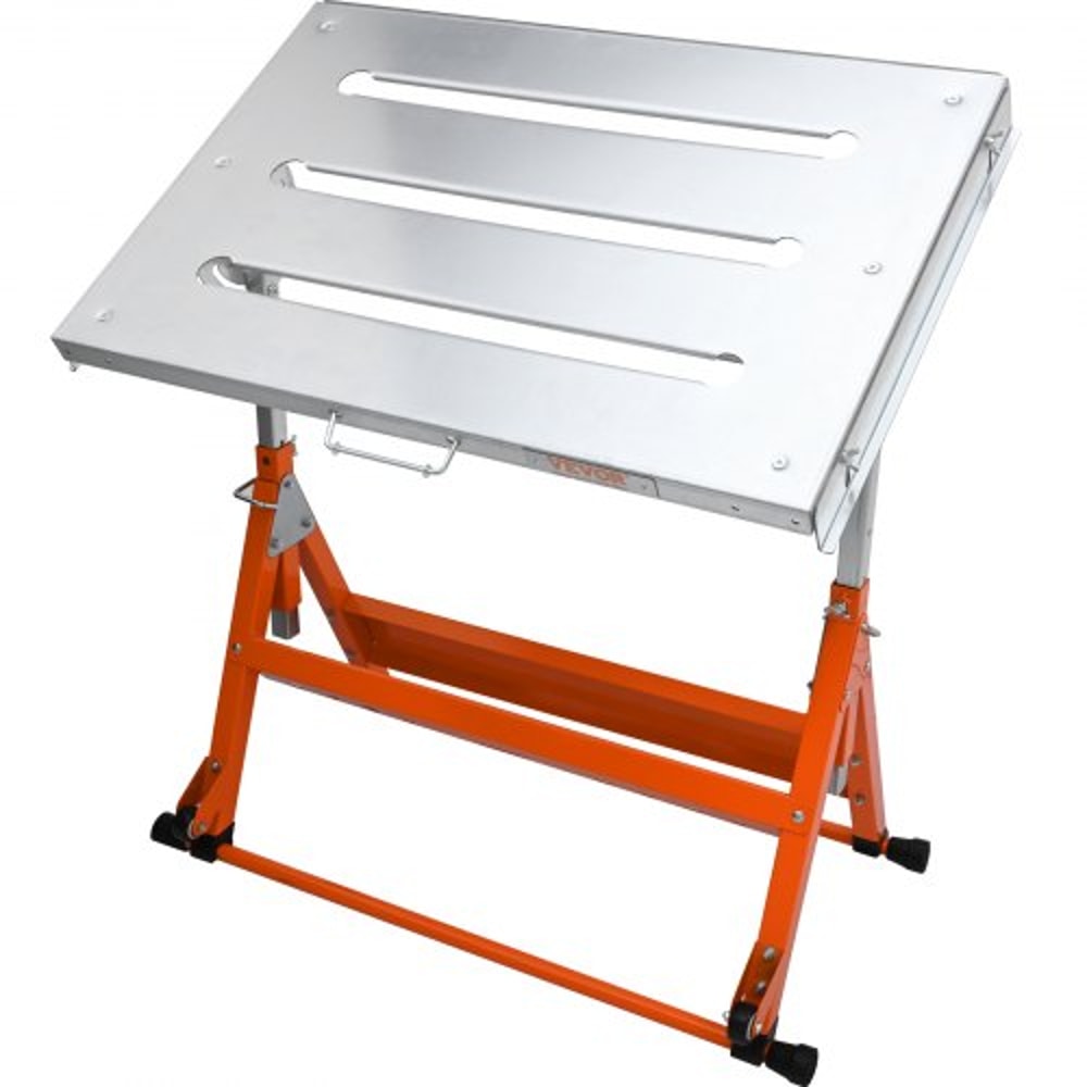 Adjustable Welding Table With Wheels 400lb Capacity Steel Welding Workbench 7