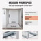 37QT Double Pull Out Trash Can with Soft Close Slides and Dual Recycling Bins for Kitchen Cabinets