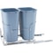 37QT Double Pull Out Trash Can with Soft Close Slides and Dual Recycling Bins for Kitchen Cabinets