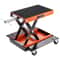 1100LB Motorcycle Lift ATV Scissor Jack With Dolly Wide Deck Hand Crank Stand 0
