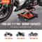 1100LB Motorcycle Lift ATV Scissor Jack With Dolly Wide Deck Hand Crank Stand 1
