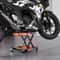 1100LB Motorcycle Lift ATV Scissor Jack With Dolly Wide Deck Hand Crank Stand 6