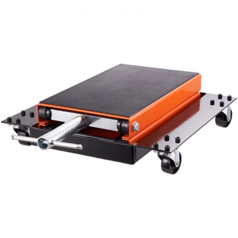1100LB Motorcycle Lift ATV Scissor Jack With Dolly Wide Deck Hand Crank Stand 7