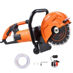 9-inch electric concrete saw 1800w wet dry concrete cutter with 3.5-inch deep cutting power
