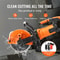 9Inch Electric Concrete Saw 1800W Wet Dry Concrete Cutter With 35Inch Deep Cutting Power 2