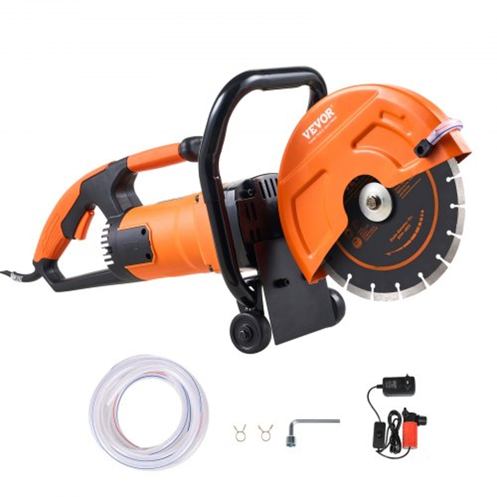 9Inch Electric Concrete Saw 1800W Wet Dry Concrete Cutter With 35Inch Deep Cutting Power 7