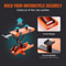 1100LB Motorcycle Lift Scissor Jack Stand With Safety Pin NonSlip Saddle For ATV And Dirt Bikes 2