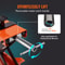 1100LB Motorcycle Lift Scissor Jack Stand With Safety Pin NonSlip Saddle For ATV And Dirt Bikes 4