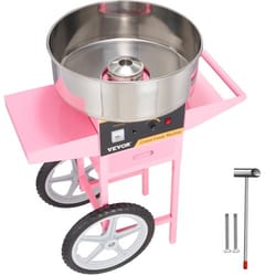 commercial cotton candy machine with cart, 1000w candy floss maker for parties & events