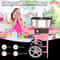 Commercial Cotton Candy Machine With Cart 1000W Candy Floss Maker For Parties Events 4